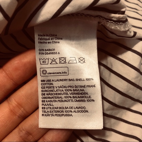 H&M | Cotton Off The Shoulder Button-Up - Picture 9 of 9